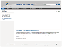 Tablet Screenshot of drammen-overgangsbolig.no